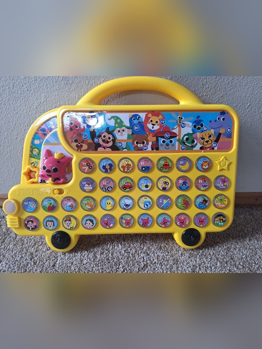 Pinkfong Learning Korean Hangul Version Bus Play Toy For Baby & Kids Tested